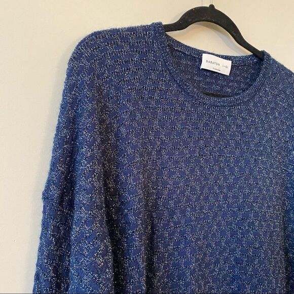 Babaton - Navy Metallic Sweater - Picture 6 of 15